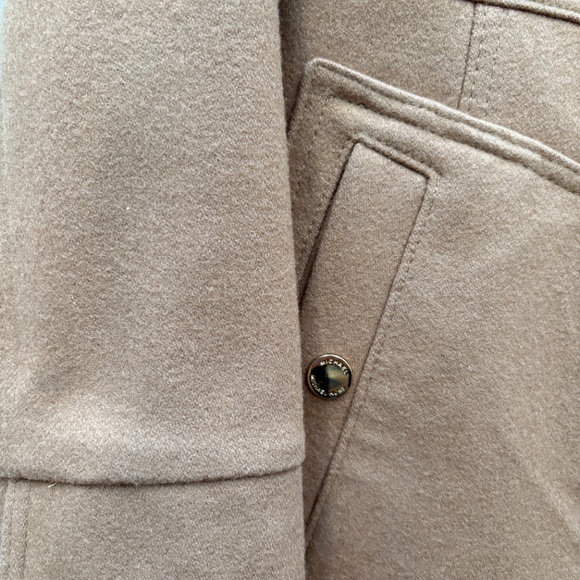 XS Brown Camel Tan Michael Kors Zipper Coat - Picture 7 of 7